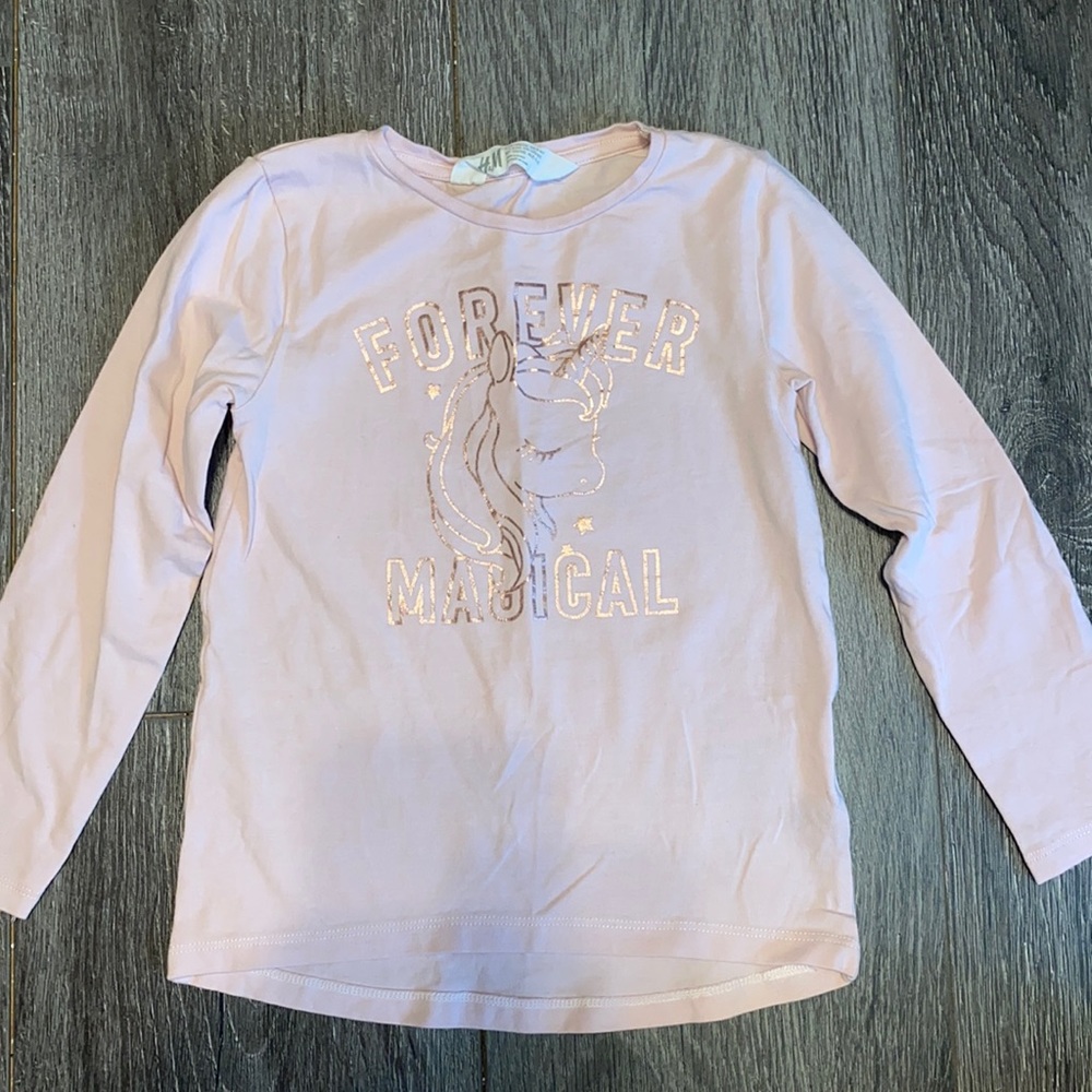 Light pink long sleeved t-shirt